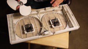 Dissemble window fan grill